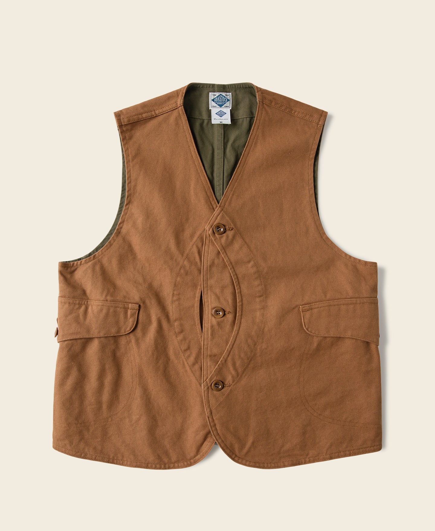 0-1930s-canvas-game-pockets-vest-ginger-1.jpg 1930s Canvas Game Pockets Vest - Ginger
