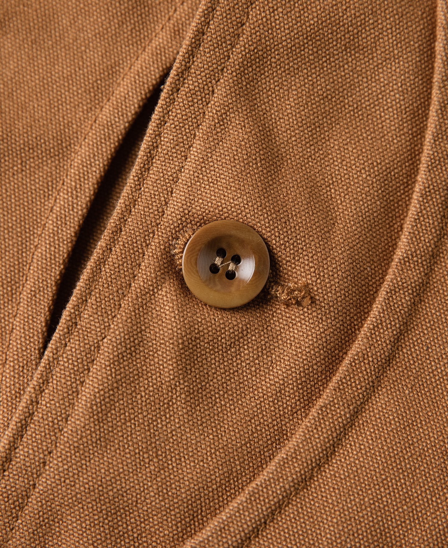 1930s Canvas Game Pockets Vest - Ginger