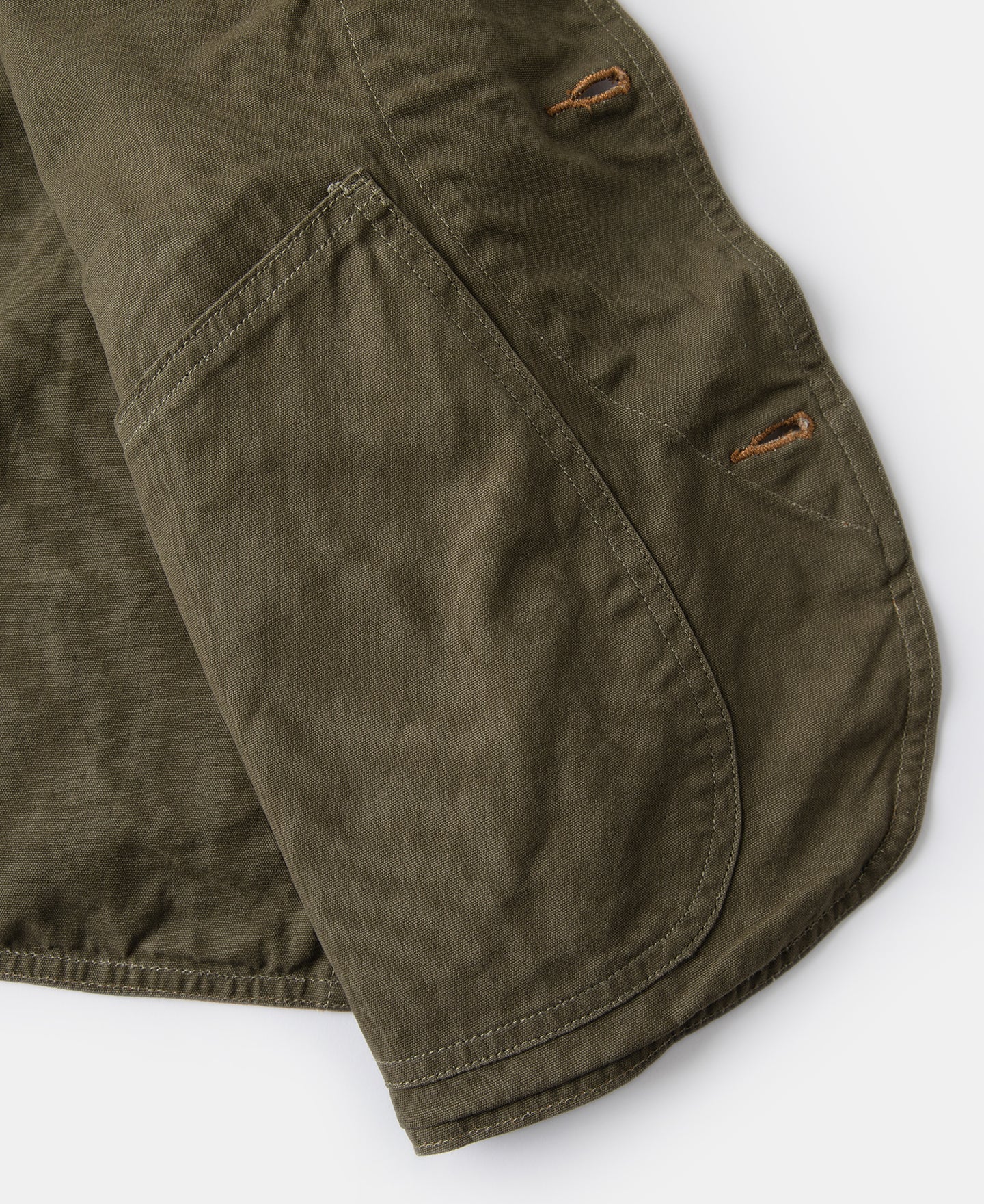 1930s Canvas Game Pockets Vest - Ginger