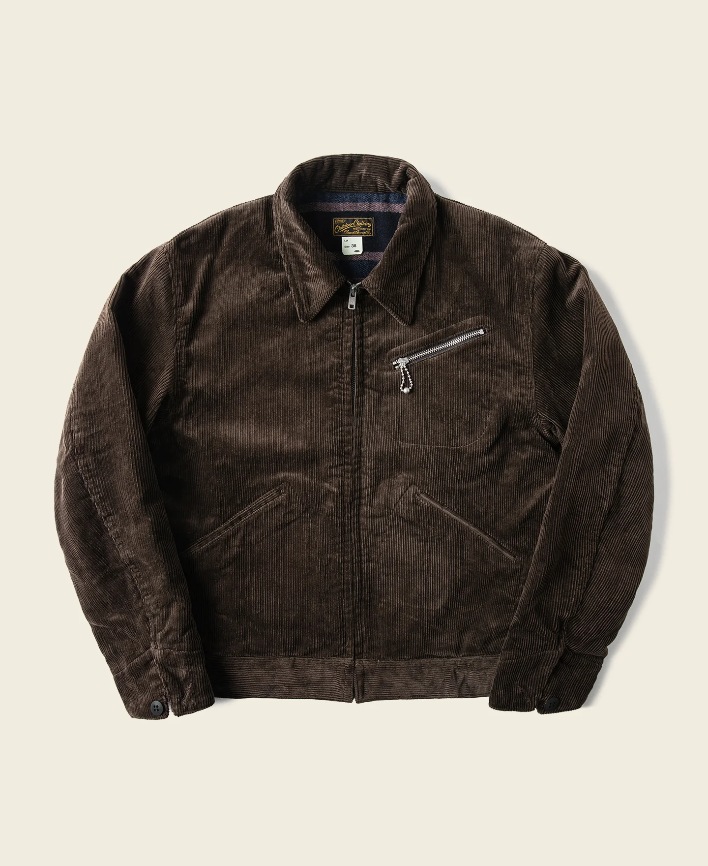 1133-1940s-heavyweight-corduroy-cossack-jacket-brown-1.webp 1940s Heavyweight Corduroy Cossack Jacket - Brown