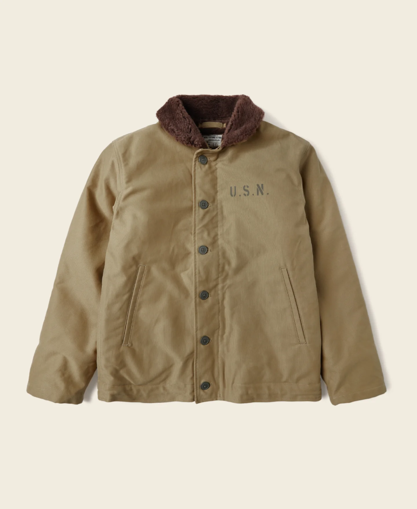 1157-1940s-us-navy-n-1-deck-jacket-cost-effective-version-1.webp 1940s US Navy N-1 Deck Jacket - Cost-effective Version
