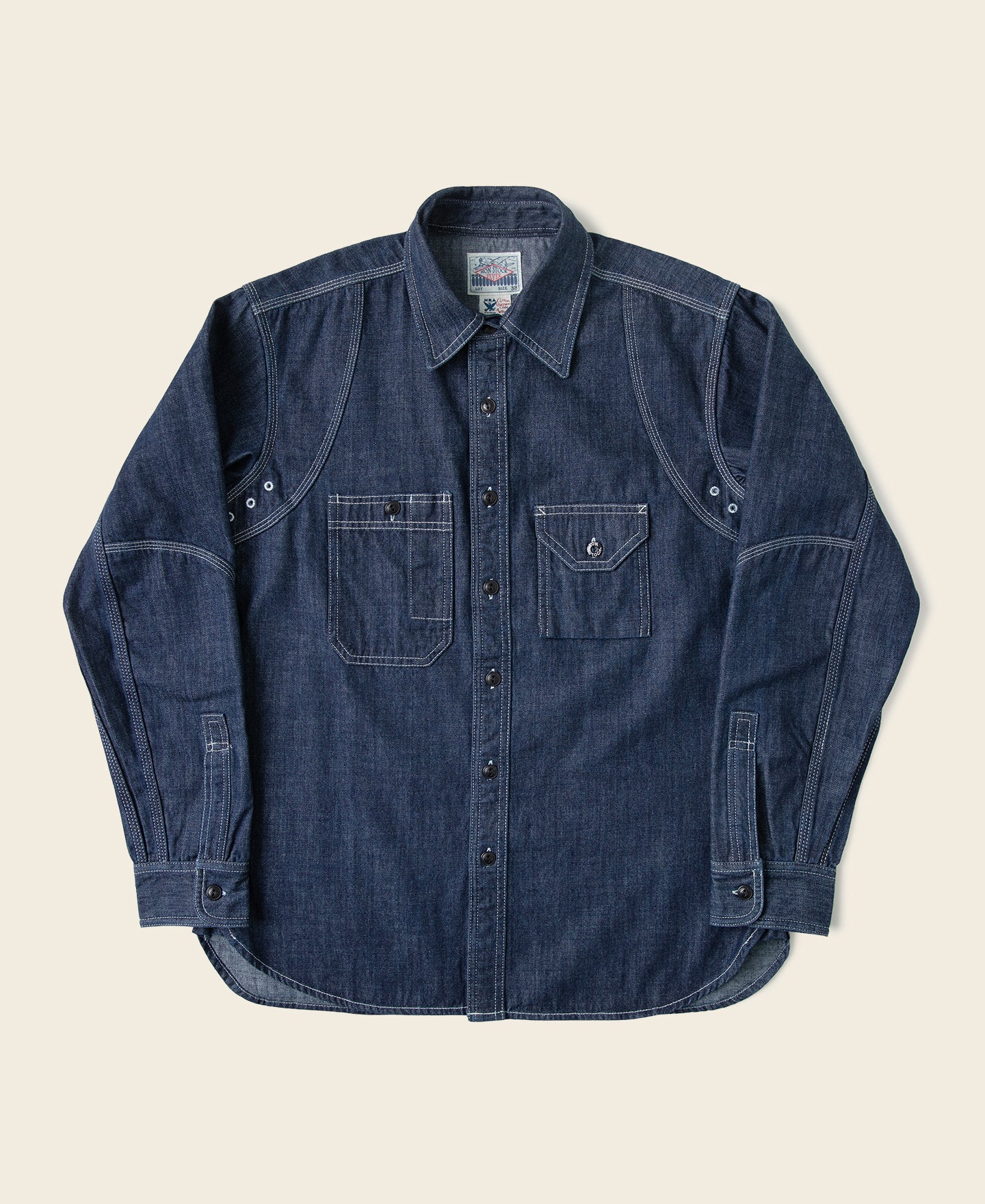 125-1933-cigarette-pocket-denim-work-shirt-1.jpg 1933 Cigarette Pocket Denim Work Shirt