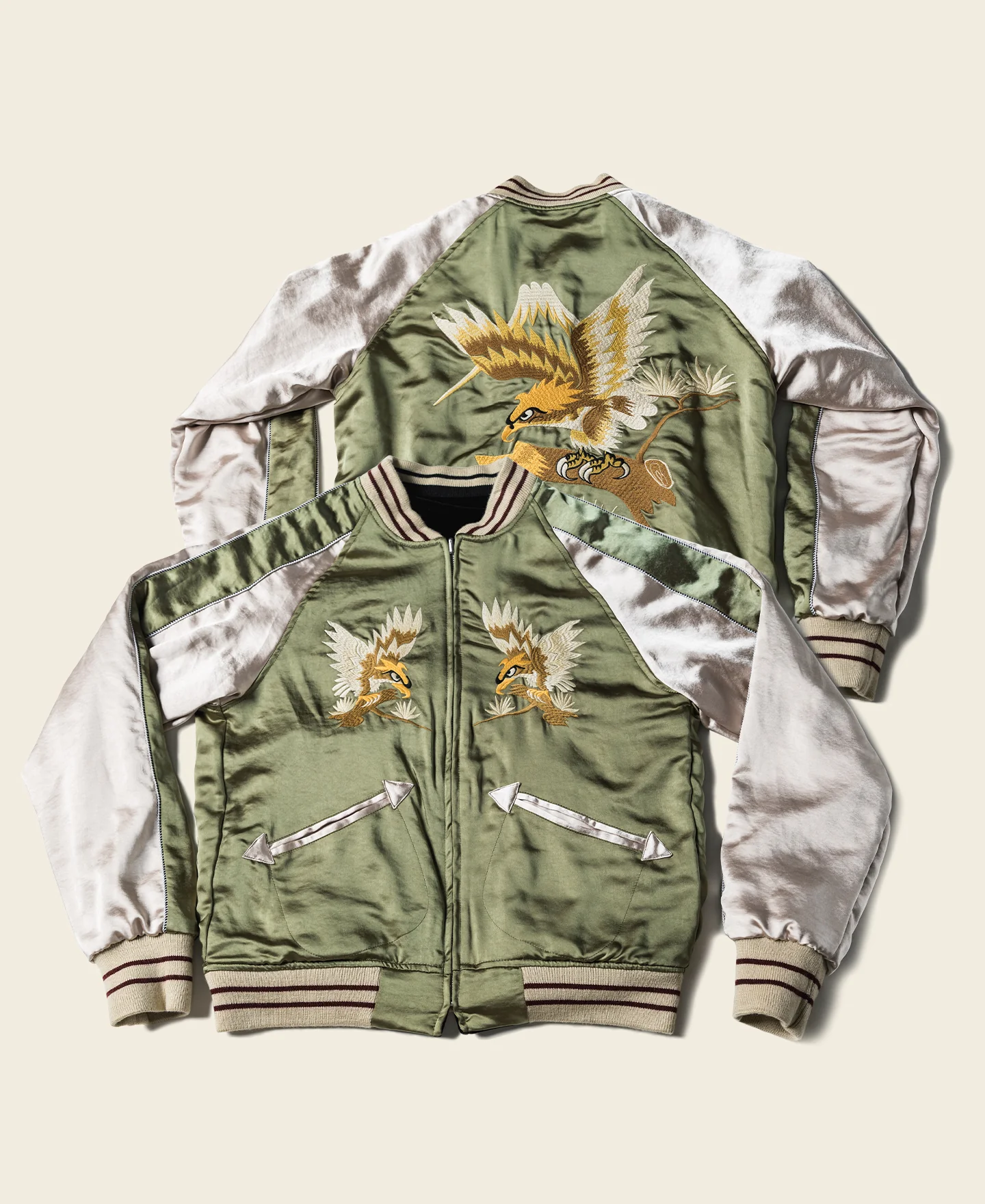 1263-1950s-reversible-acetate-souvenir-jacket-falcon-tiger-1.webp 1950s Reversible Acetate Souvenir Jacket - Falcon × Tiger
