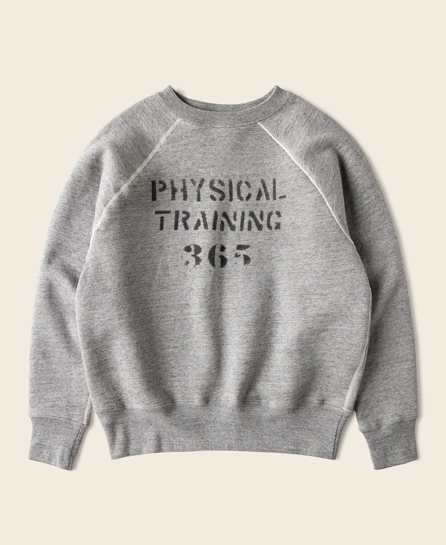 1950s Sports Training Raglan Sleeve Sweater - Gray