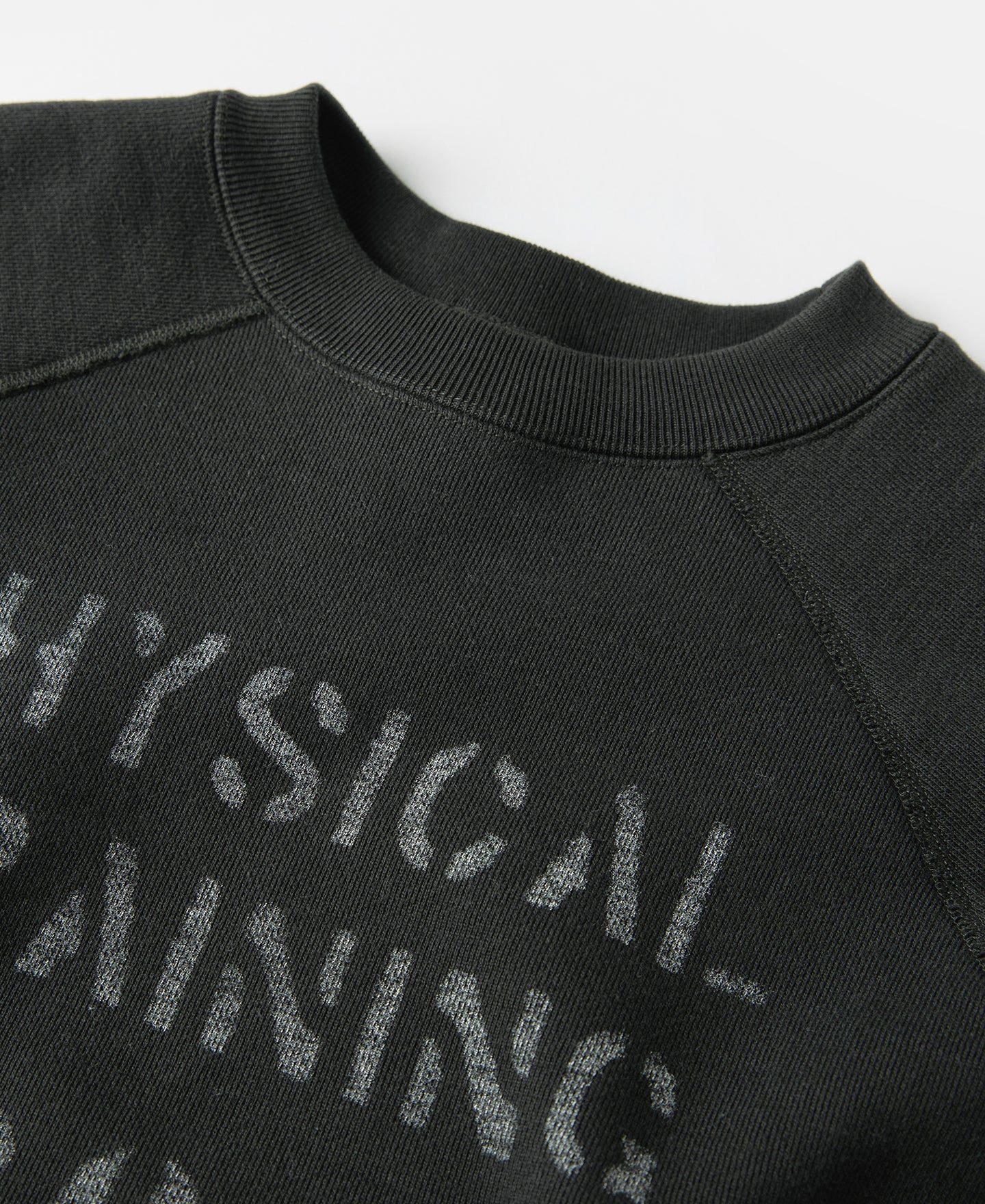 1282-1950s-sports-training-raglan-sleeve-sweater-vintage-black-7.jpg 1950s Sports Training Raglan Sleeve Sweater - Vintage Black