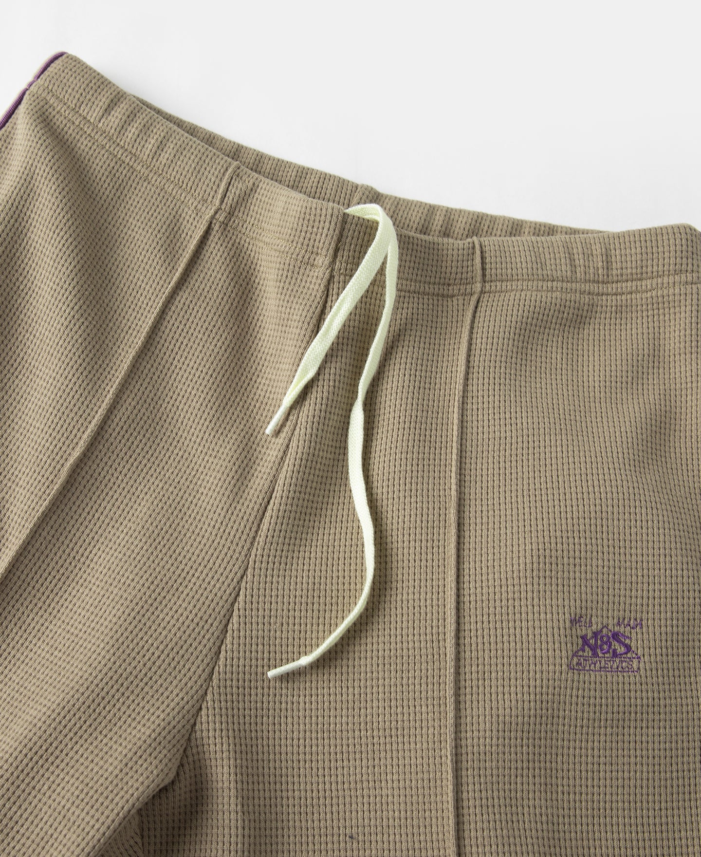 1346-1970s-heavyweight-waffle-knit-jogger-pants-khaki-6.jpg 1970s Heavyweight Waffle Knit Jogger Pants - Khaki