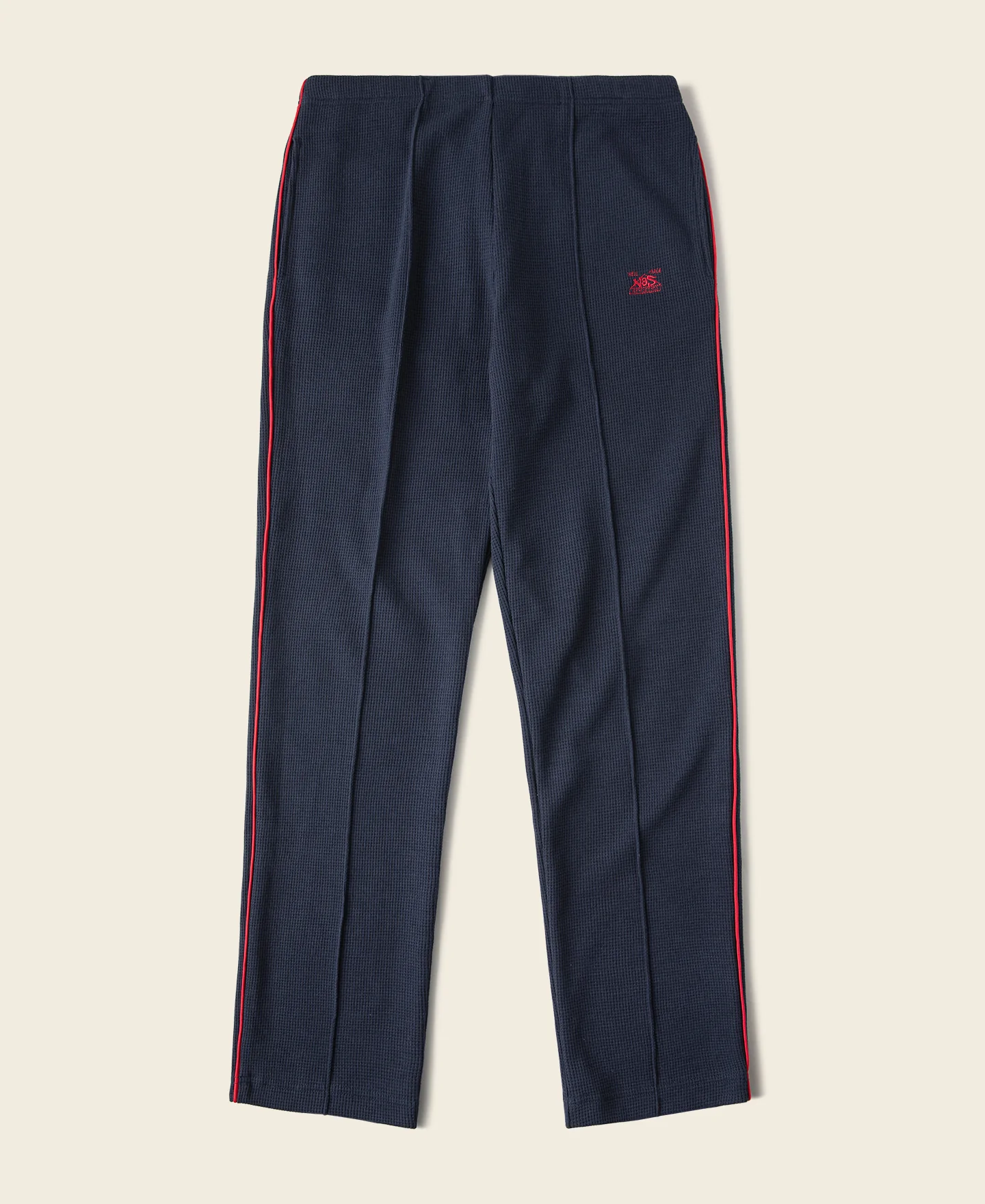1352-1970s-heavyweight-waffle-knit-jogger-pants-navy-1.webp 1970s Heavyweight Waffle Knit Jogger Pants - Navy