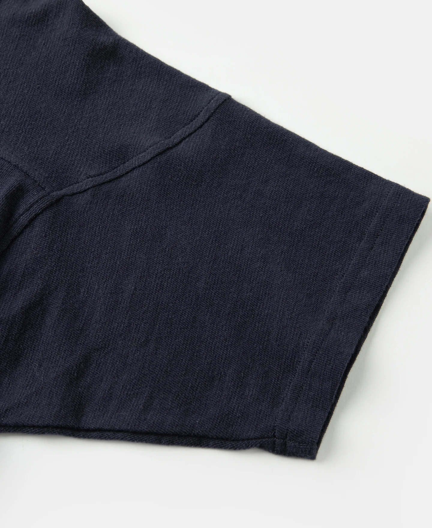 1950s Drop Shoulder Football T-Shirt - Navy