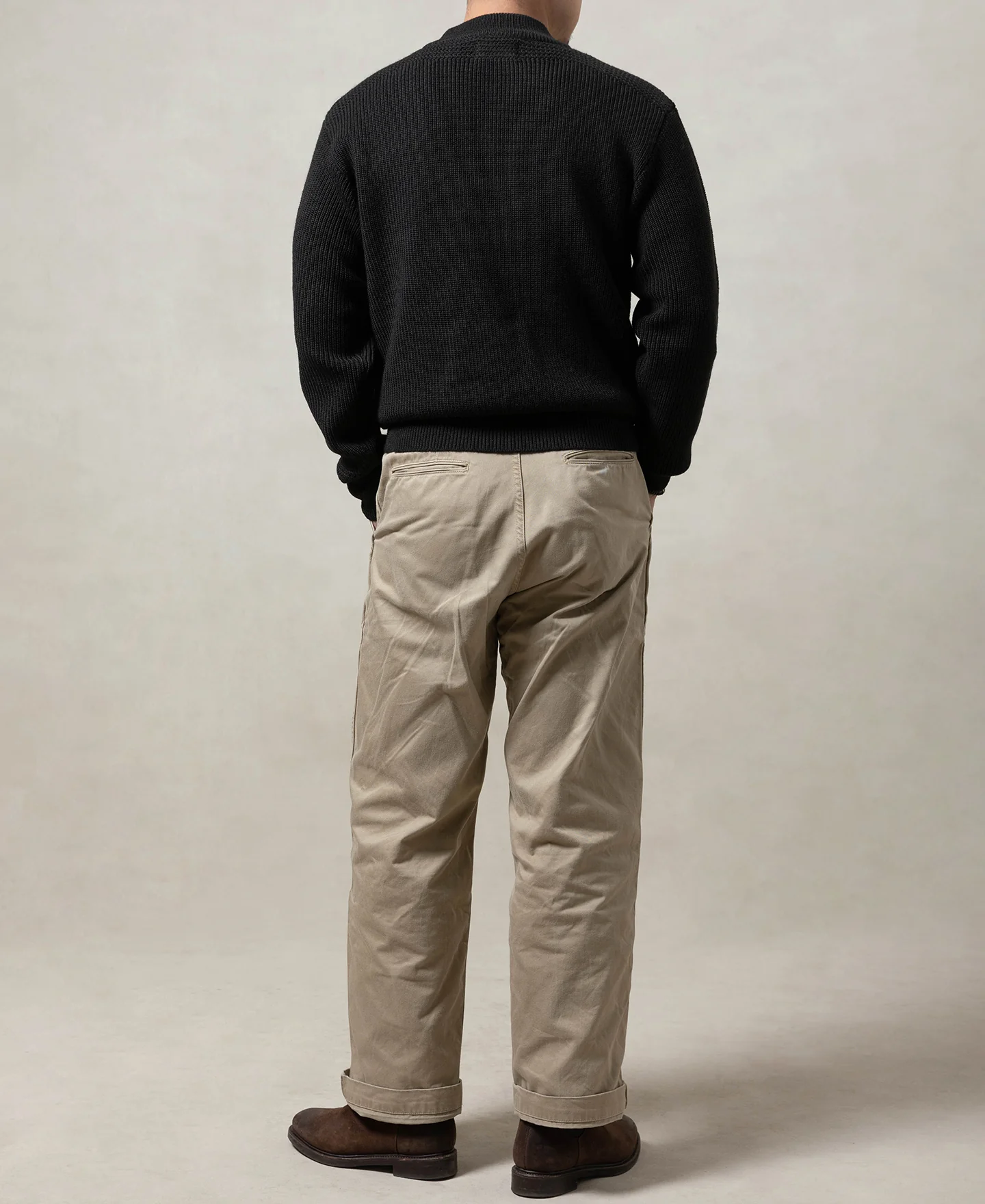 1864-pre-war-model-usn-woolen-sweater-black-7.webp Pre-War Model USN Woolen Sweater - Black