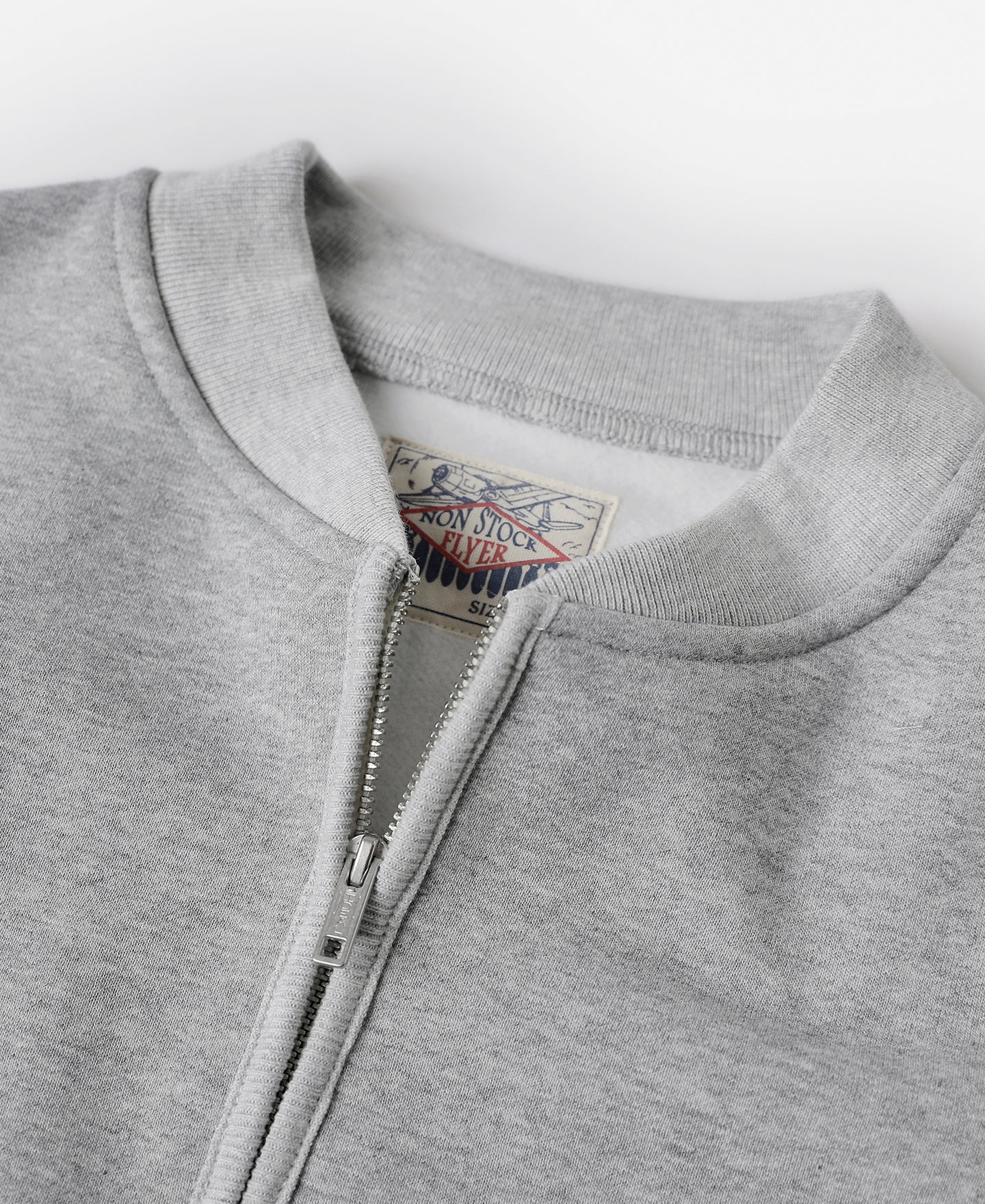1912-racing-half-zip-heavyweight-fleece-sweatshirt-gray-7.jpg Racing Half-Zip Heavyweight Fleece Sweatshirt - Gray