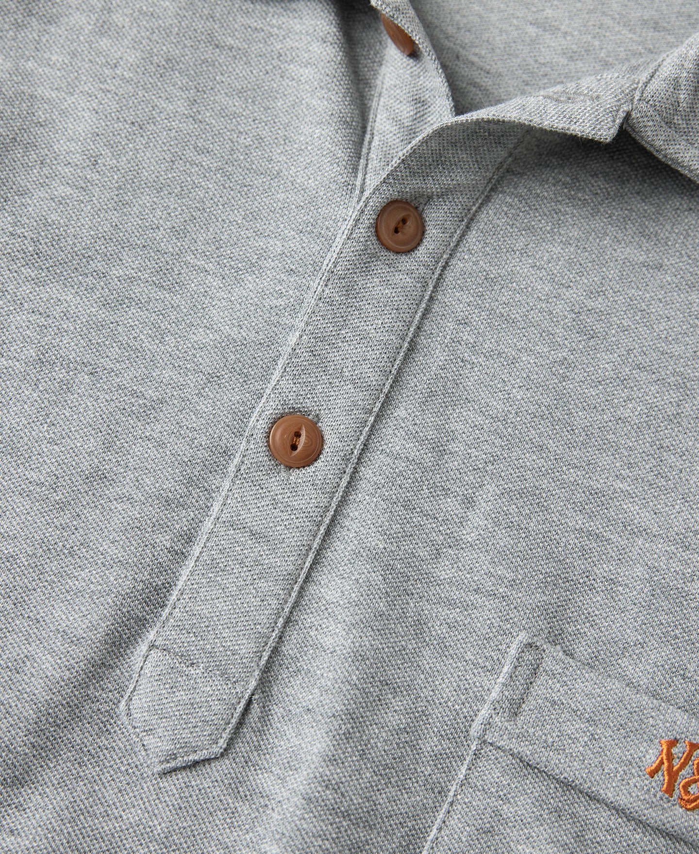 Raglan Sleeve Cotton-Piqué Polo Shirt - Gray