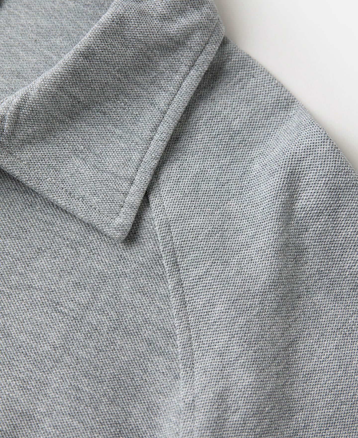 Raglan Sleeve Cotton-Piqué Polo Shirt - Gray