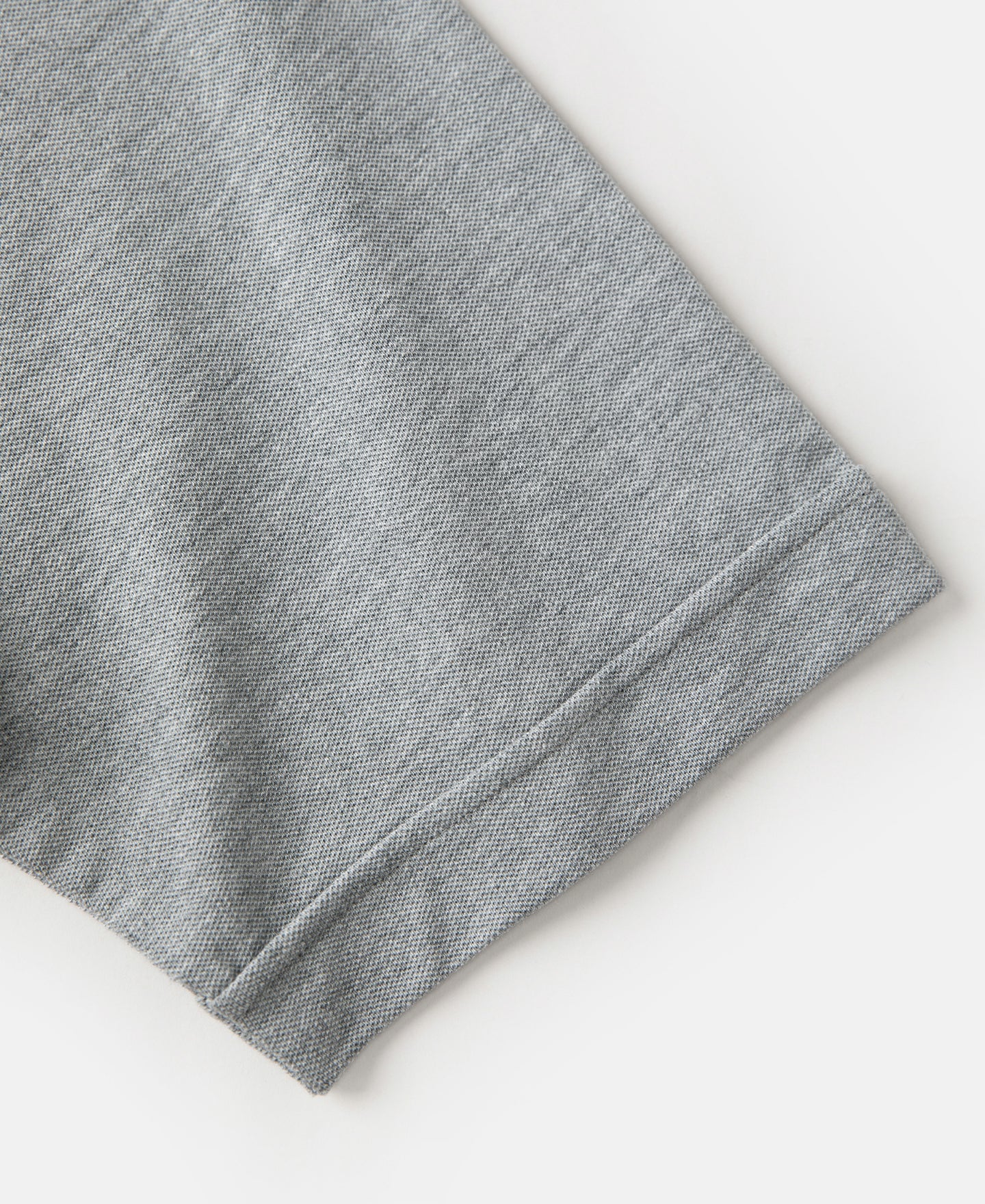 Raglan Sleeve Cotton-Piqué Polo Shirt - Gray