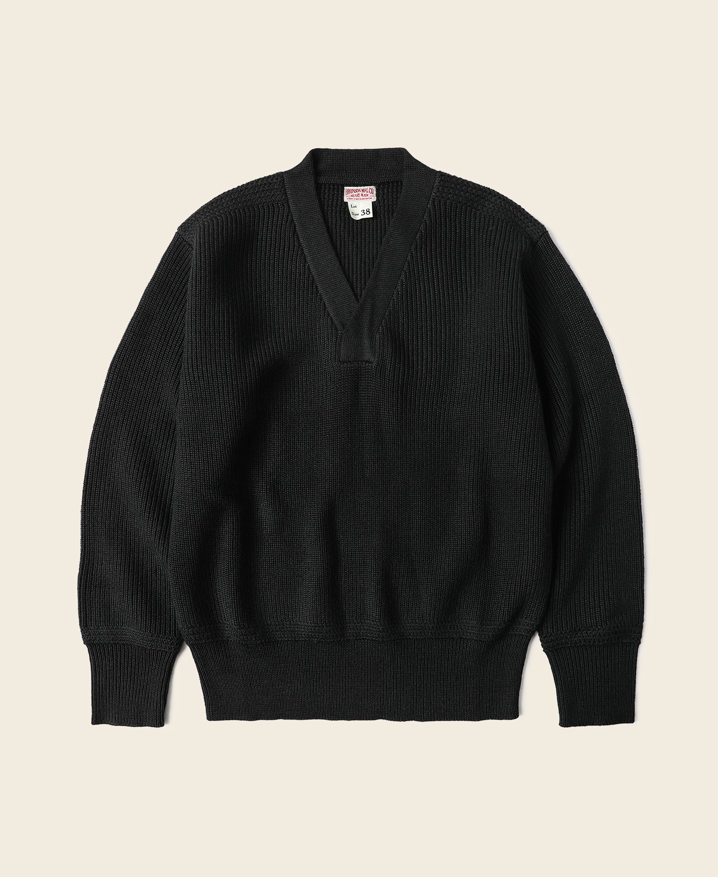 2201-usaaf-type-a-1-v-neck-mechanics-sweater-black-1.jpg USAAF Type A-1 V-neck Mechanics Sweater - Black