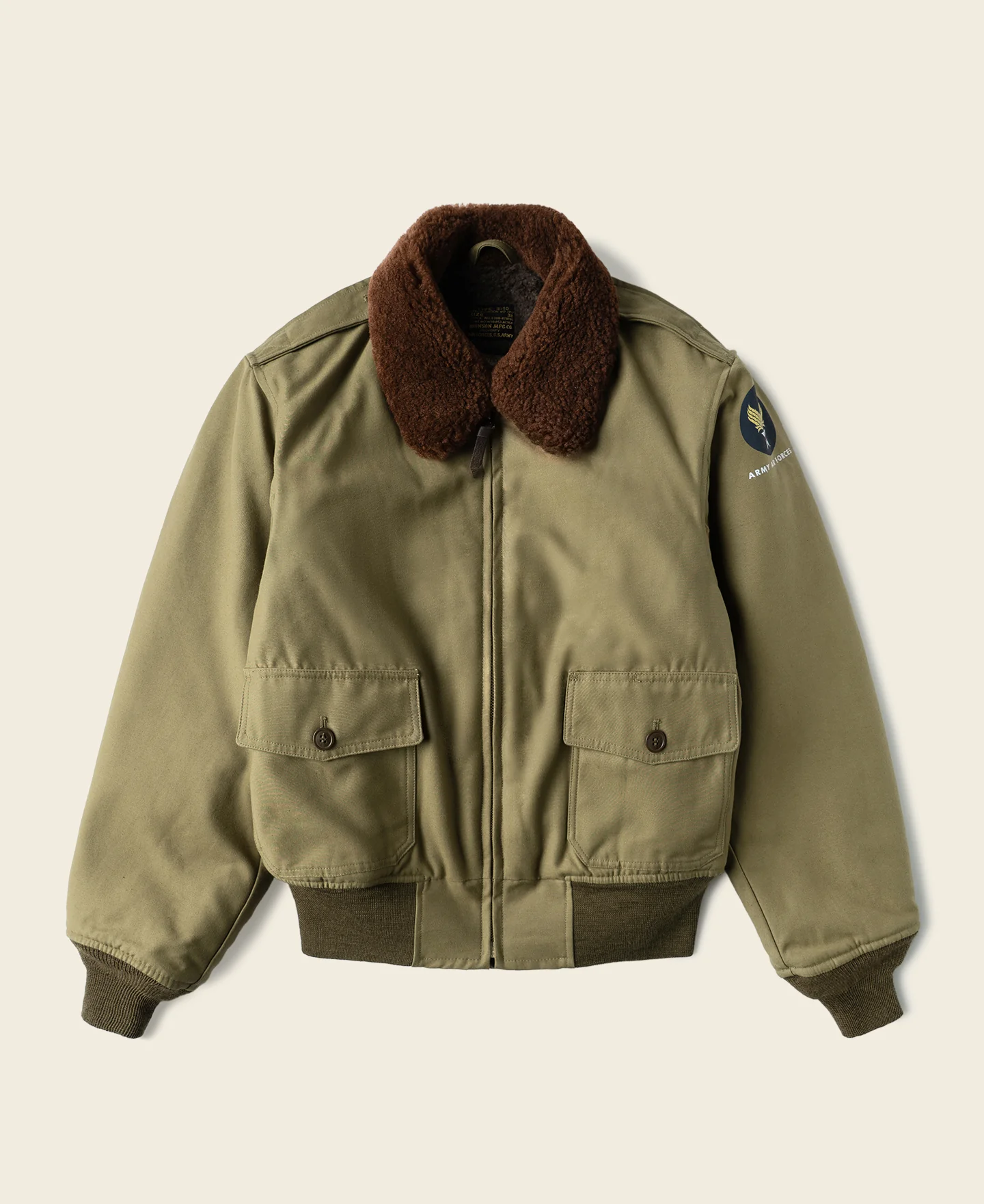 2213-usaaf-type-b-10-flight-jacket-khaki-1.webp USAAF Type B-10 Flight Jacket - Khaki