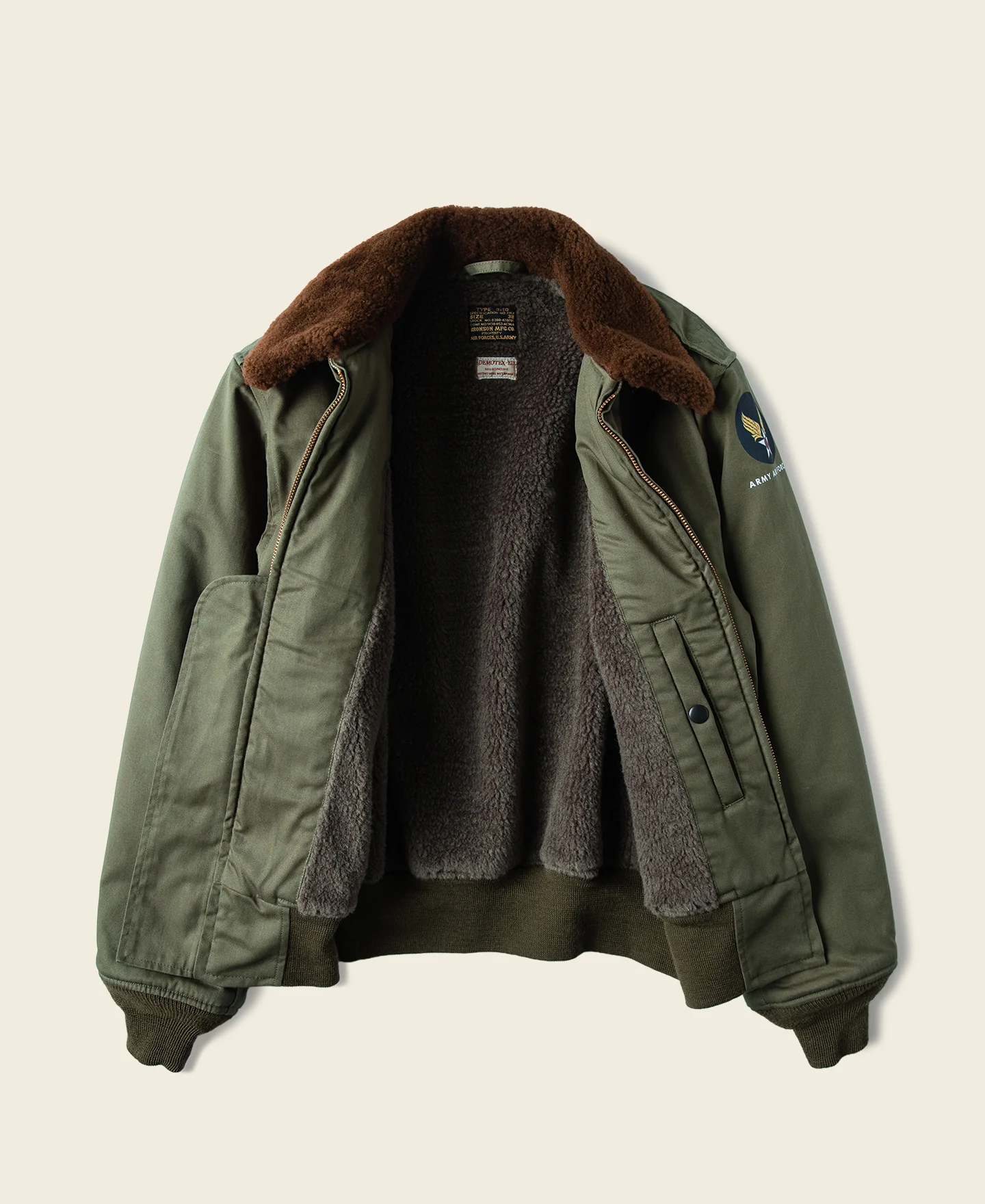 2411-usaaf-type-b-10-flight-jacket-olive-2.webp USAAF Type B-10 Flight Jacket - Olive