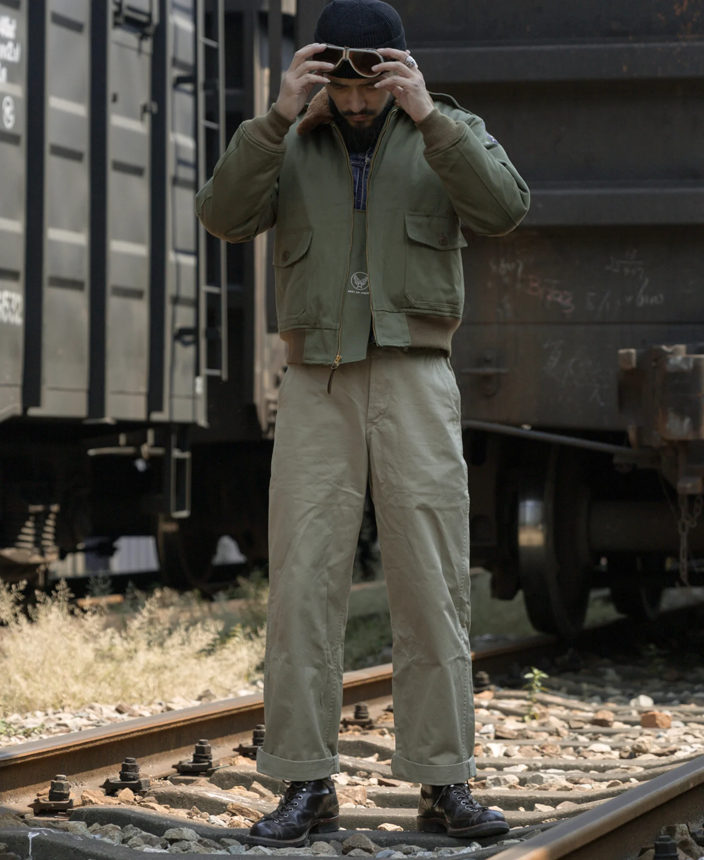 2411-usaaf-type-b-10-flight-jacket-olive-5.webp USAAF Type B-10 Flight Jacket - Olive