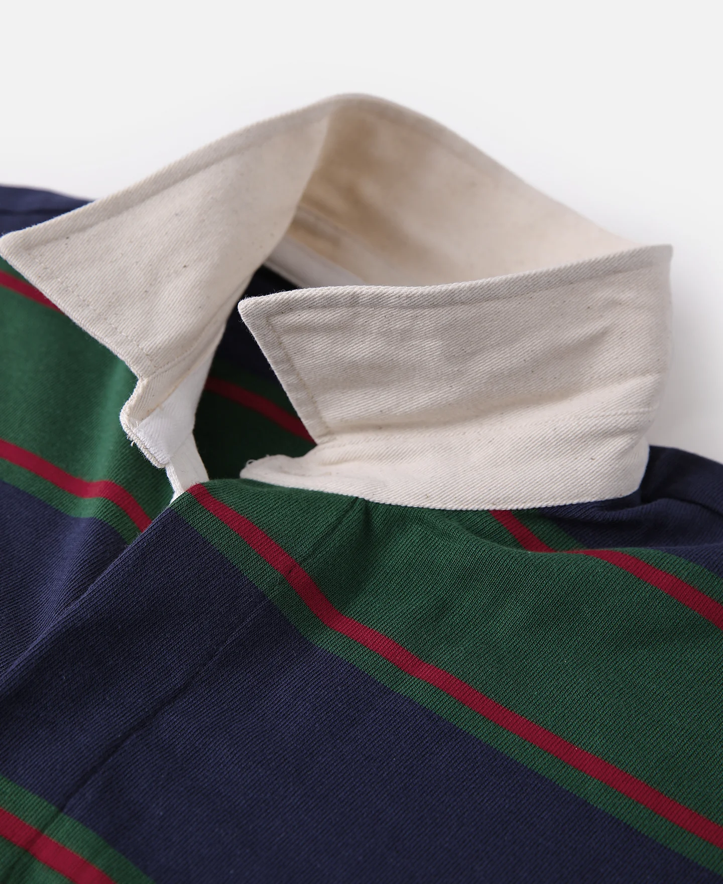 2744-classic-fit-striped-jersey-rugby-shirt-green-navy-red-8.webp Classic Fit Striped Jersey Rugby Shirt - Green/Navy/Red