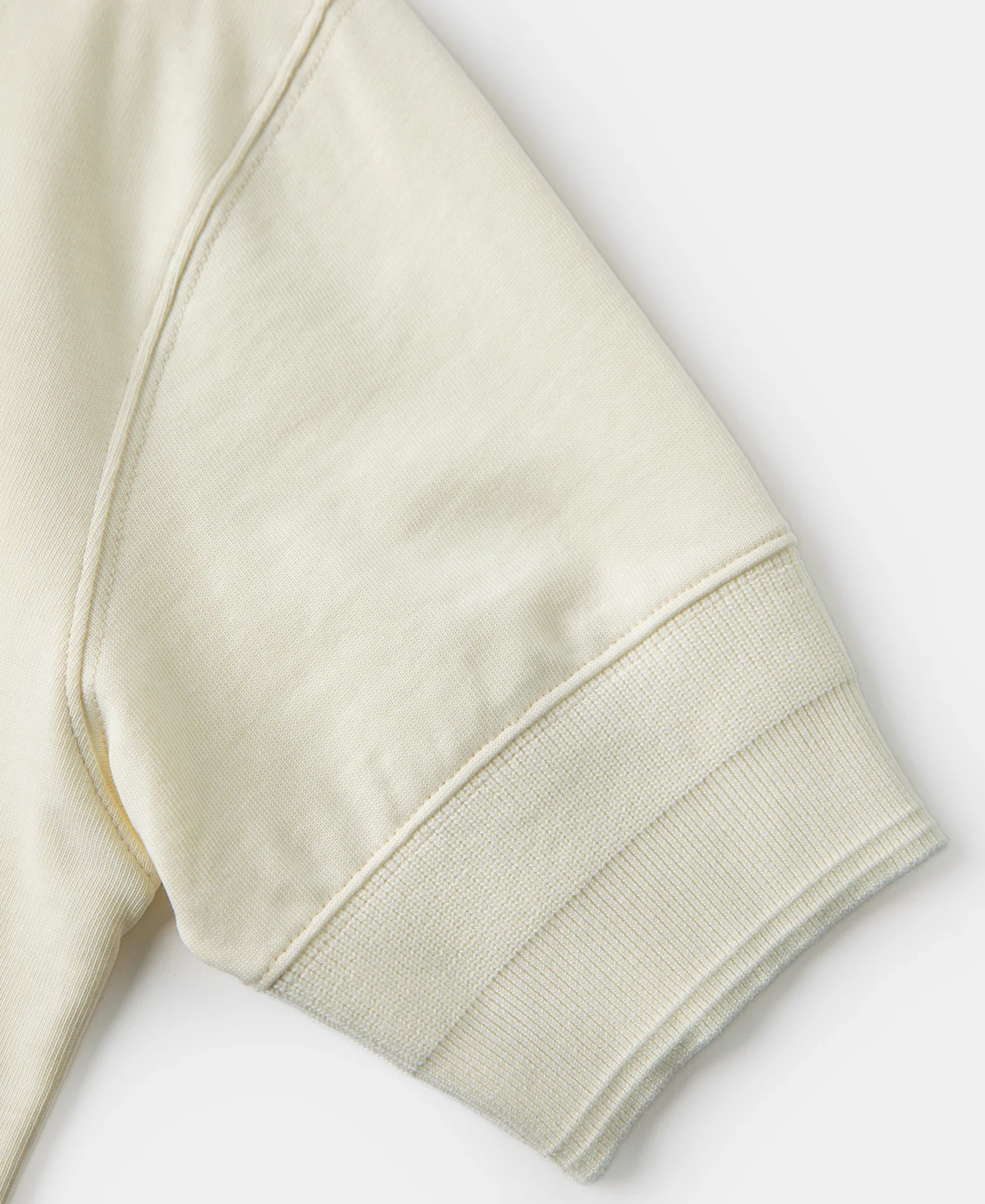 Vintage Short Sleeve Henley T-Shirt - Cream