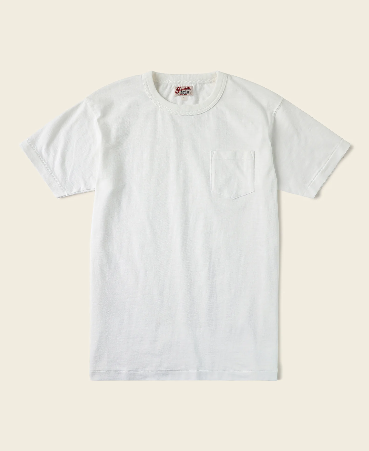 44-loopwheel-tubular-slub-cotton-pocket-t-shirt-white-1.webp Loopwheel Tubular Slub Cotton Pocket T-Shirt - White