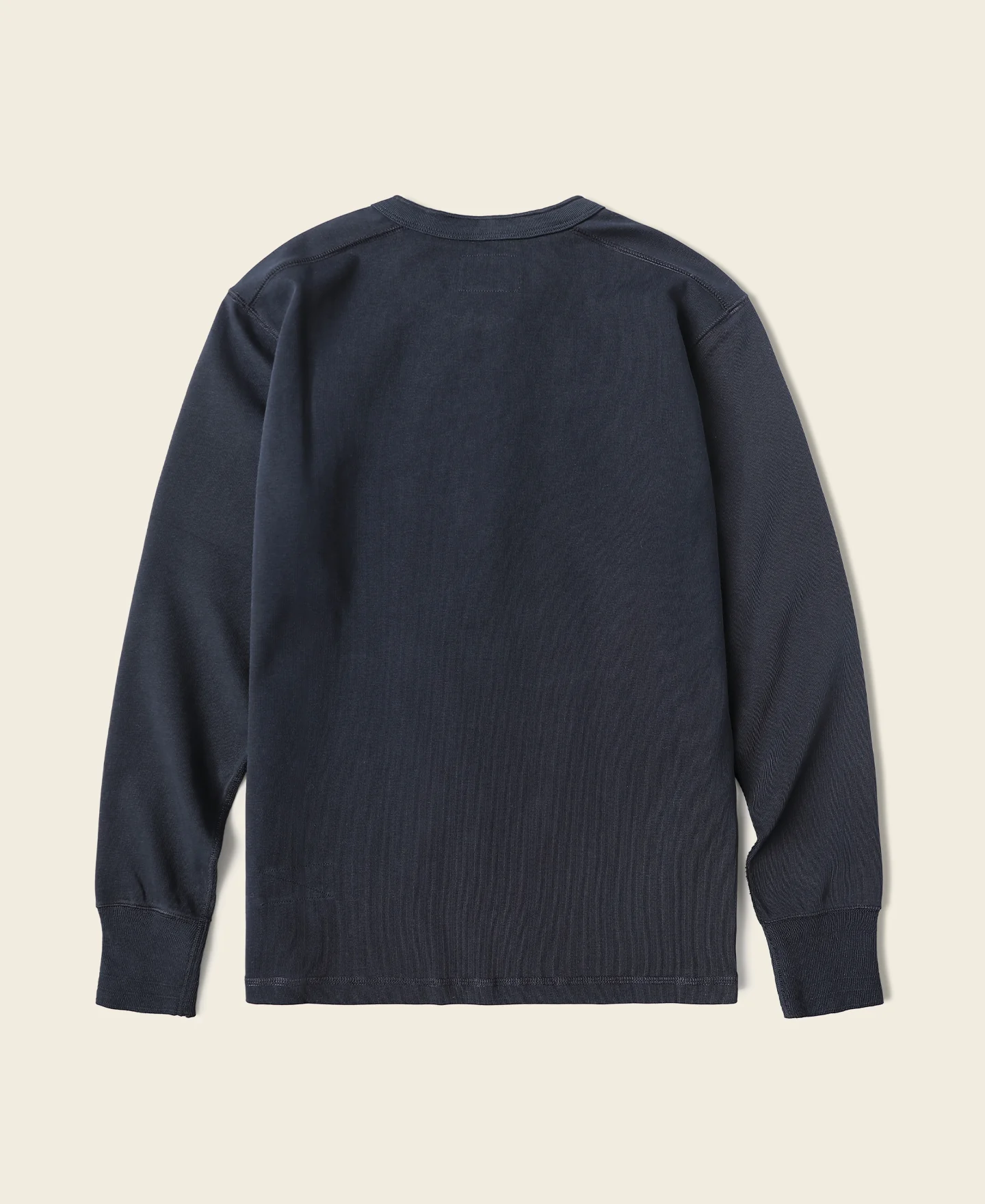 718-vintage-long-sleeve-henley-shirt-navy-2.webp Vintage Long Sleeve Henley Shirt - Navy