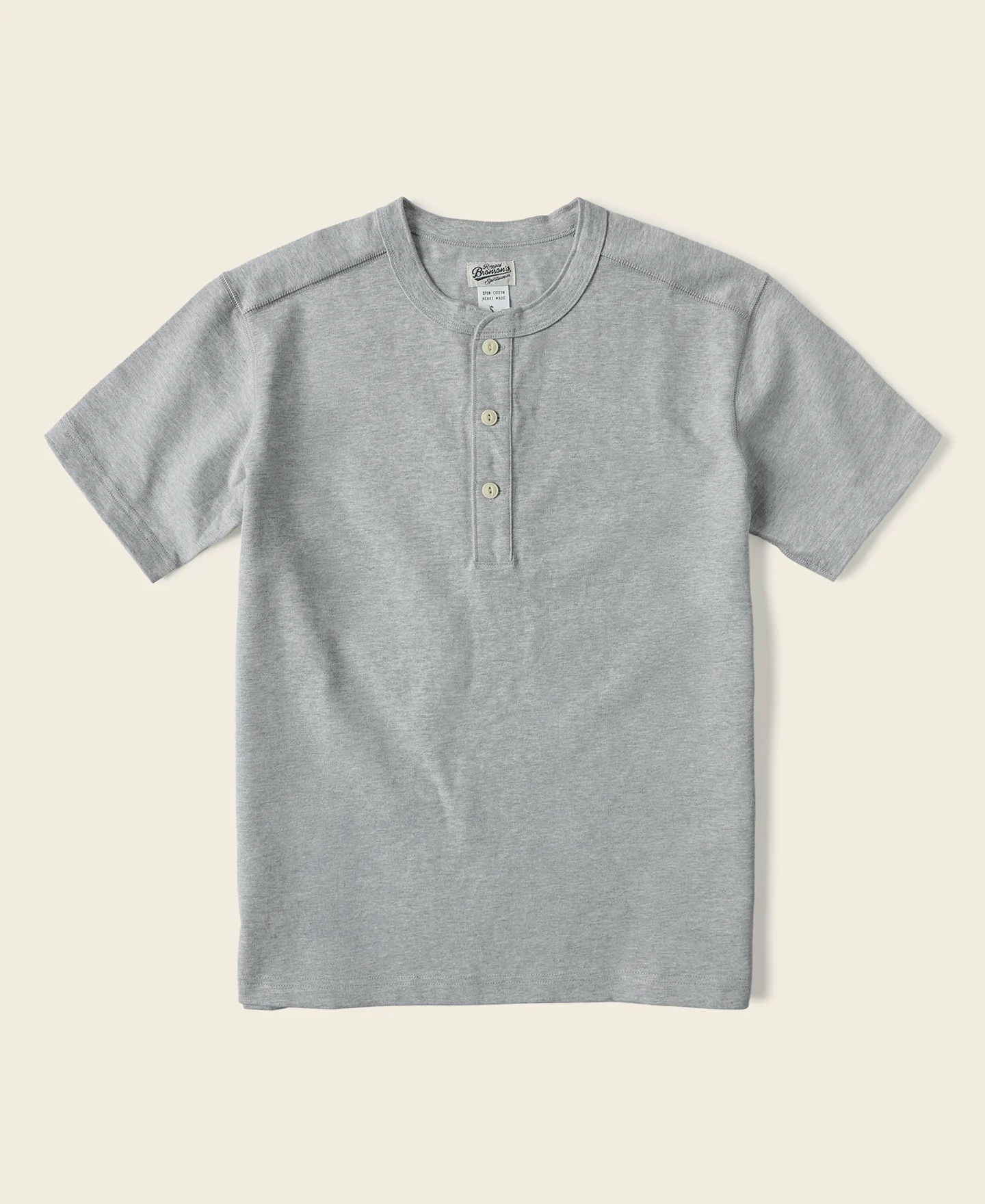 798-10.6-oz-cotton-short-sleeve-henley-t-shirt-gray-1.webp 10.6 oz Cotton Short Sleeve Henley T-Shirt - Gray
